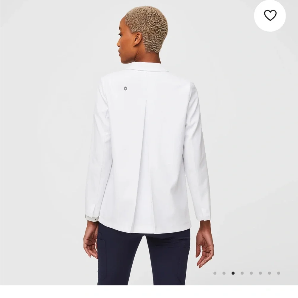 Figs White Women's Lab Blazer - Picture 2 of 7
